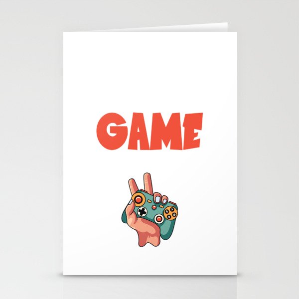 Eat Sleep Game Repeat gamer Stationery Cards