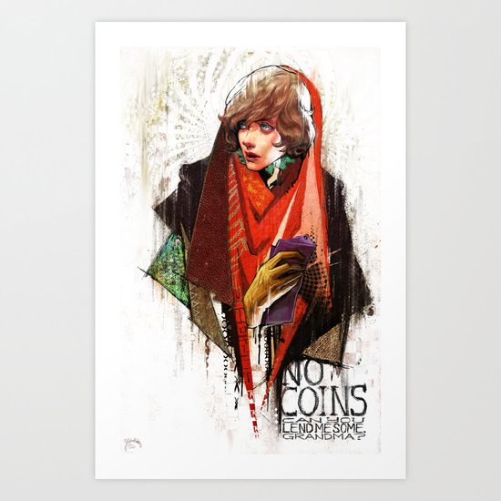 Red Riding Hood Boys: No Coins Art Print
