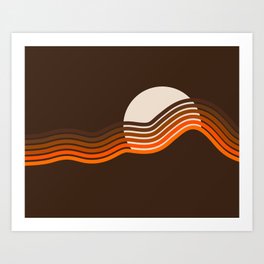 Sundown Stripes Art Print