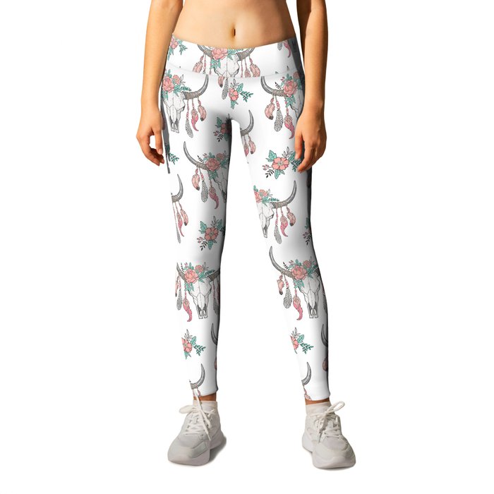 Cow skull leggings top