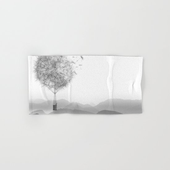 Dandelion Sketch Hand & Bath Towel