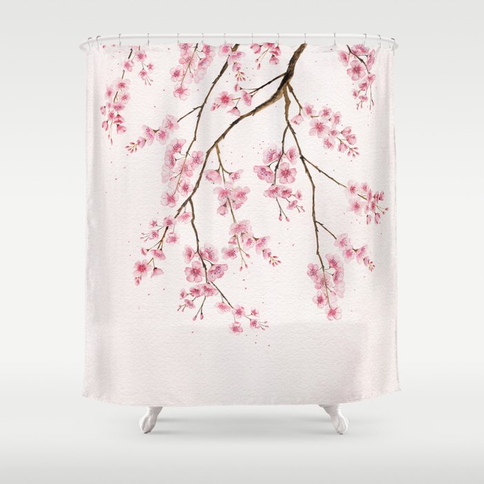 Can You Feel Spring? - Cherry Blossom  Shower Curtain