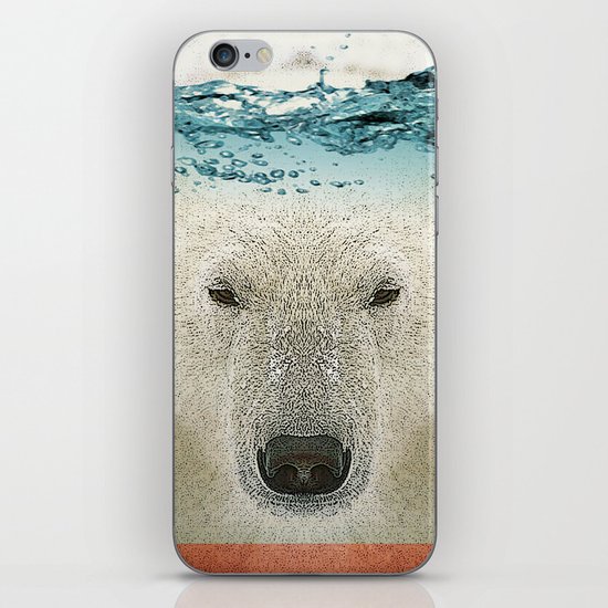 bear line iPhone & iPod Skin