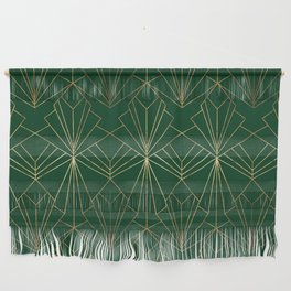 Art Deco in Emerald Green - Large Scale Wall Hanging
