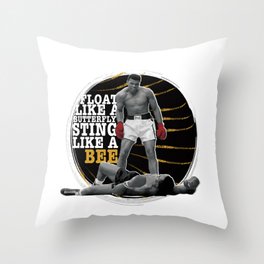 Float Like a Butterfly Throw Pillow