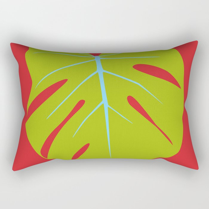 Tropical Leaf - Young Monstera Rectangular Pillow