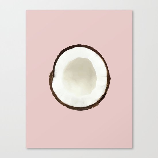 Pink coconut Canvas Print