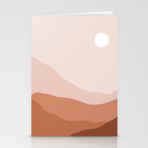 Pink Landscape Stationery Cards