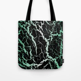 Cracked Space Lava - Mint/White Tote Bag