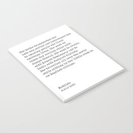 Matilda - Roald Dahl Quote - Literature - Typewriter Print Notebook