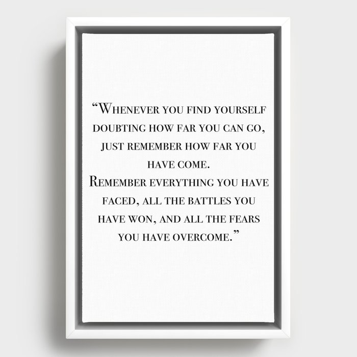 Framed Canvas