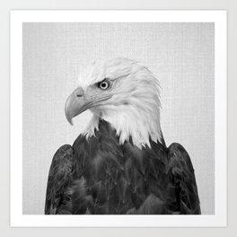 Eagle - Black & White Art Print
