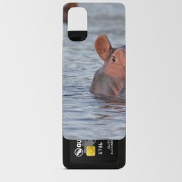 South Africa Photography - Two Hippos Swimming In A Lake Android Card Case