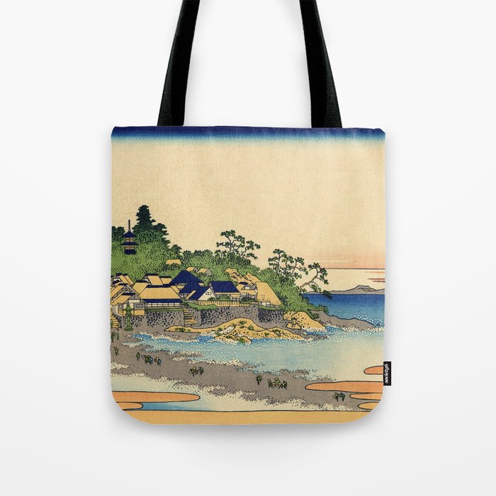 Katsushika Hokusai - Enoshima in Sagami Province Tote Bag