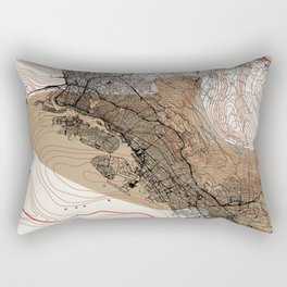 Oakland - USA. City Map Design Rectangular Pillow