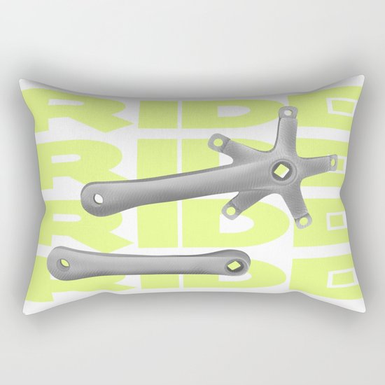 Bike Crankset Rectangular Pillow