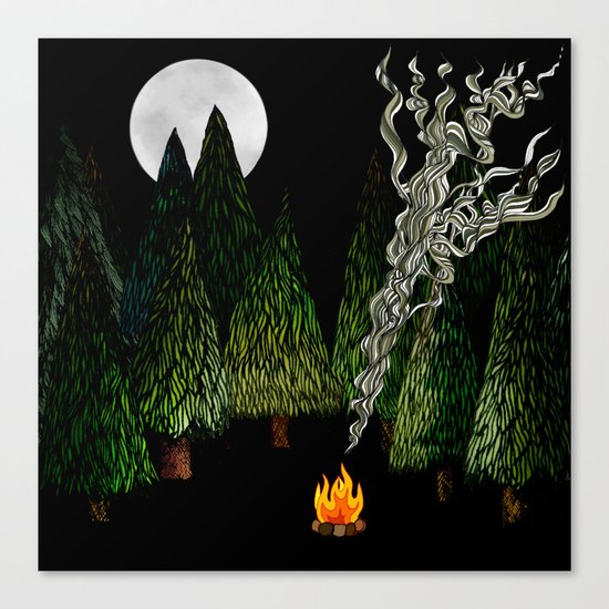 Campfire Canvas Print