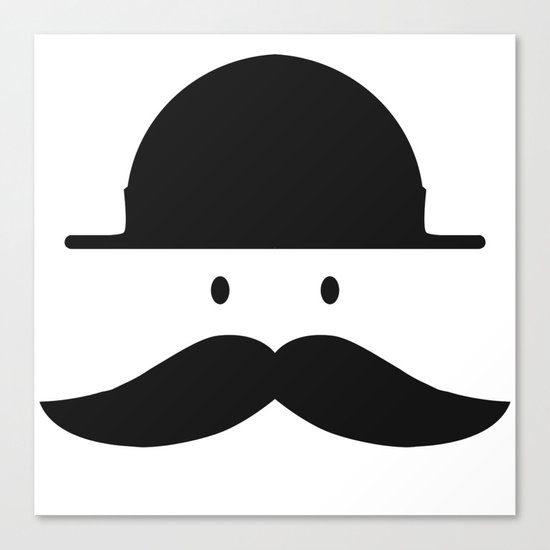 mustache Canvas Print