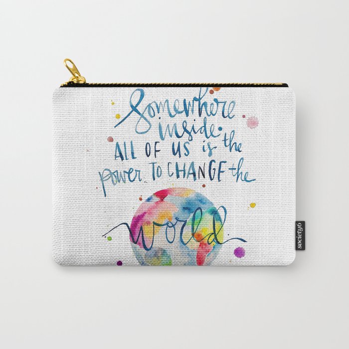 Matilda Quote - Roald Dahl - Power to Change the World Carry-All Pouch