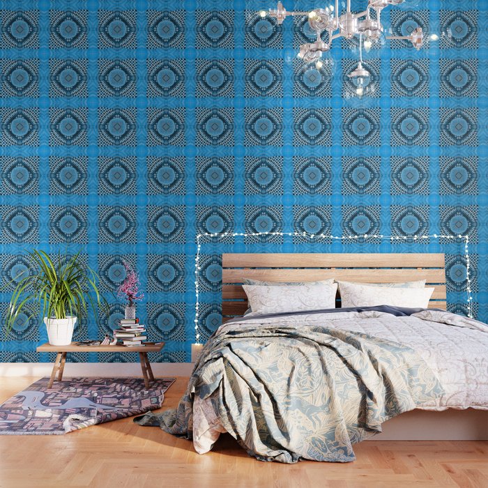 2814 24961 Simpson Blue Geometric Wood Wallpaper By Advantage