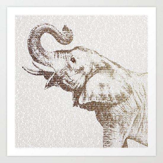 The Wisest Elephant Art Print