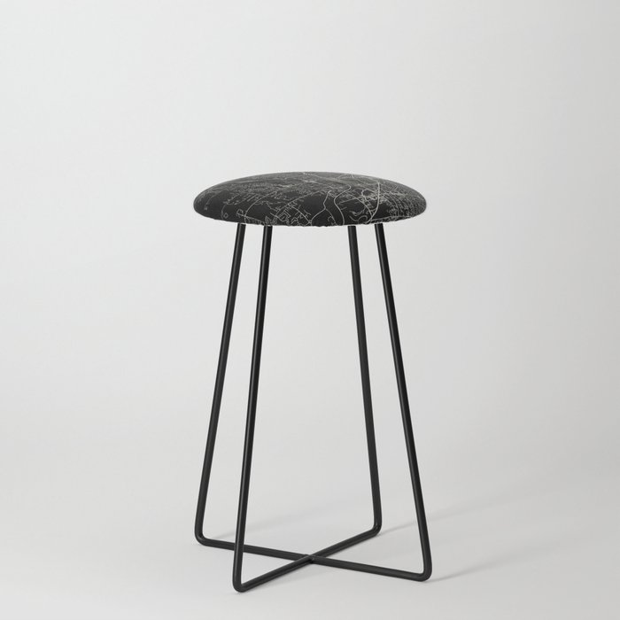 Olathe, USA - City Map Counter Stool