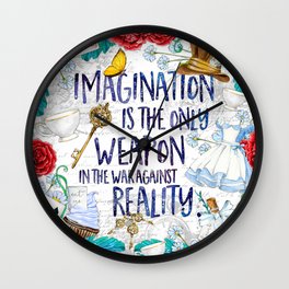 Alice in Wonderland - Imagination Wall Clock
