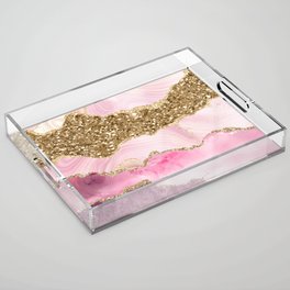 Agate Glitter Dazzle Texture 18 Acrylic Tray