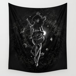 XXI. The World Tarot Card Illustration (Mother Earth) Wall Tapestry