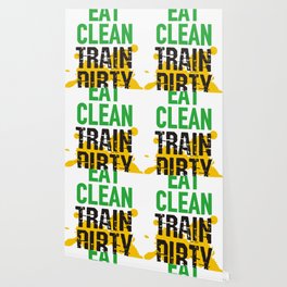 eat clean Wallpaper to Match Any Home's Decor | Society6