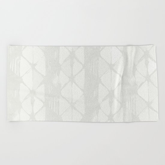 Simply Braided Chevron Lunar Gray Beach Towel