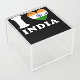 I Love India Acrylic Box