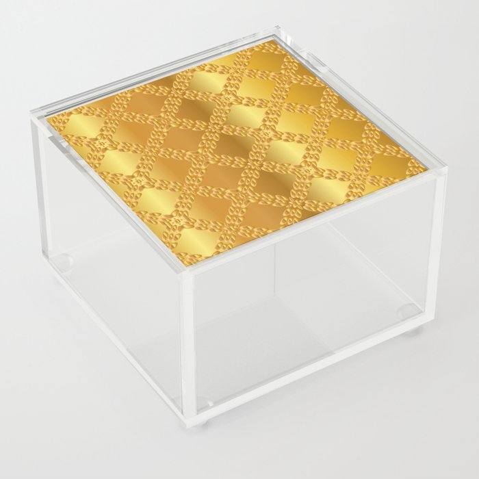 Gold metal texture background illustration. Acrylic Box