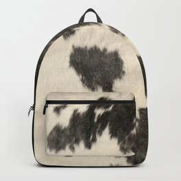 Black & White Cow Hide Backpack
