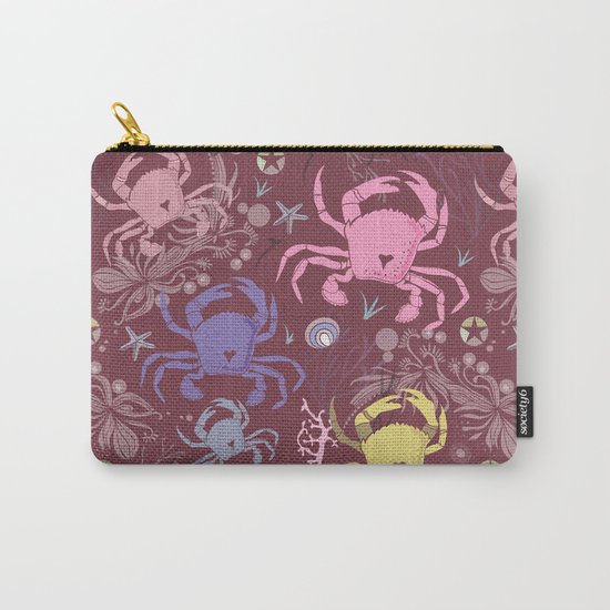Crab pattern Carry-All Pouch