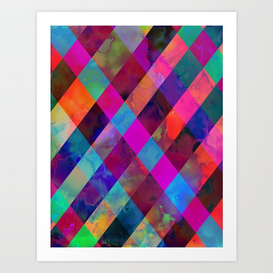 Rio Plaid Art Print