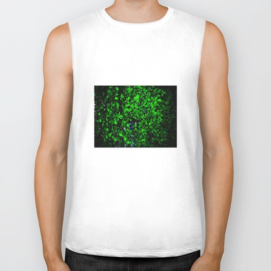The wall of leaves Biker Tank