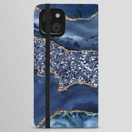 Agate Glitter Ocean Texture 07 iPhone Wallet Case