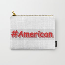"#American" Cute Design. Buy Now Carry-All Pouch