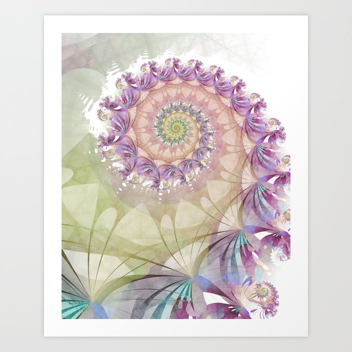 Watercolor Fibonacci Spiral Art Print By Kellydietrich Society6 Watercolor Fibonacci Spiral Art Print By Kellydietrich Society6