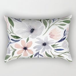Pale Purple Florals 1 Rectangular Pillow