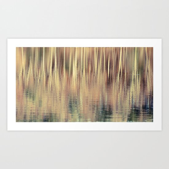 Abstract Trees Vintage Style Art Print
