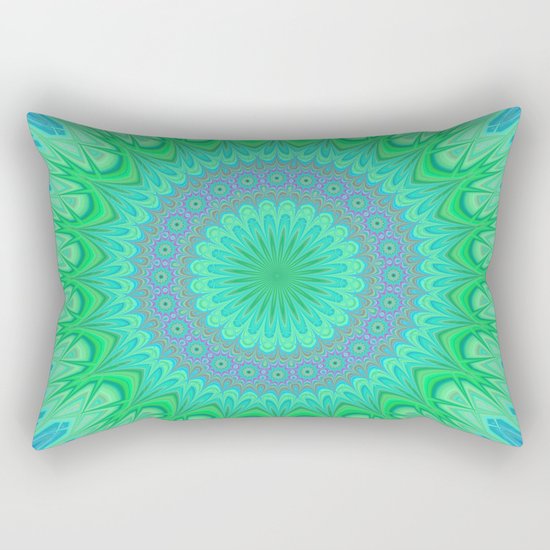 Crystal mandala Rectangular Pillow