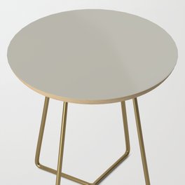 Pussywillow color. Warm neutral solid color  Side Table