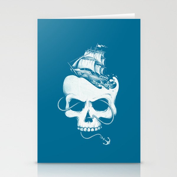 Sailing the Dead Sea Stationery Cards