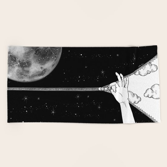 Good Night Beach Towel