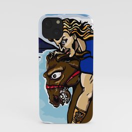 Alexander the Great w/ Bucephalus Horse iPhone Case