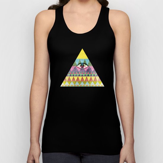 Pyramid in Space. Unisex Tank Top