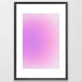 Lilac Glow Aura Framed Art Print