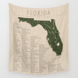 Florida Parks Wall Tapestry